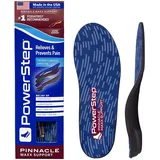 PowerStep Pinnacle Maxx Orthopädische Einlegesohlen – Orthesen für Überpronation mit maximaler Stabilität und Komfort – fester und flexibler abgewinkelter Fersenstil für Plattfüße – robuste Einsätze, - Men's 6-6.5 / Women's 8-8.5