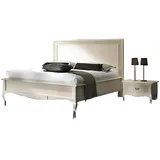 JVmoebel Schlafzimmer-Set Schlafzimmer Set Möbel Stücke ästhetisch hochwertig, Made in Europa weiß