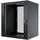Stalflex Serverschrank, Netzwerkschrank 19" 12U, 450mm, Glastür Schwarz