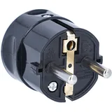 as - Schwabe AS Schwabe 45032 Schutzkontaktstecker Kunststoff 230 V Schwarz IP20