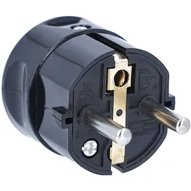 as - Schwabe AS Schwabe 45032 Schutzkontaktstecker Kunststoff 230 V Schwarz IP20