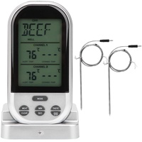 Lebensmitteltemperaturmesser, Fleischthermometer Kabelloses Design mit Count-Up- und Count-Down-Funktion Thermometer für Restaurant für Kitchen for Cook