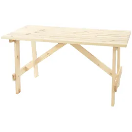 MCW Catania Gartentisch 148 x 70 x 76 cm braun
