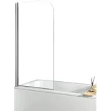 EMKE Emke, 70x140cm, Badewanne Duschwand Mit NANO Beschichtung 6mm Sicherheitsglas (70x140cm, Schwingtür)