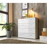 BMG Möbel Kommode »Monaco«, Breite 88 cm weiß
