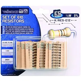 VELLEMAN K/RES-E12 Sortiment, axial bedrahtet 0.25 W 5% 1 Set