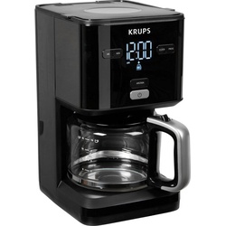 Krups Filterkaffeemaschine KM6008 Smart’n Light, 1,25l Kaffeekanne, 24-Std-Timer, automatische Abschaltung nach 30 Minuten schwarz