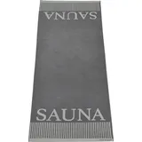 SCHIESSER Saunatuch »Rom«, (1 St.), Sauna-Aufschrift, grau