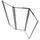 Marwell Badewannenfaltwand »Premium«, BxH: 125 x 143 cm, Sicherheitsglas, - silberfarben