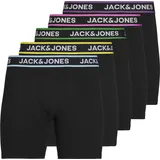 JACK & JONES Jack & Jones, Herren Unterhosen, 5er-pack Boxershorts, Schwarz, XL,