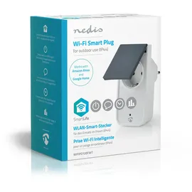 Nedis Smart-Home-Steckdose IP44 Weiß 2 St.