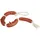 Relaxdays Hundespielzeug Wurst 65 cm rot-weiß