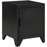 Homcom Nachttisch, Schwarz, Metall, 40x50x40 cm