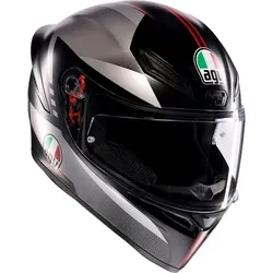 AGV K1 S Lap, Integralhelm - Matt Schwarz/Grau/Rot - XXL