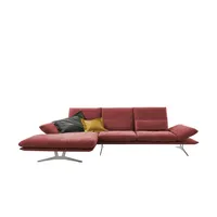 KOINOR Ecksofa aus Flachgewebe Francis ¦ rot ¦ Maße (cm): B: 314 H: 93 T: 159