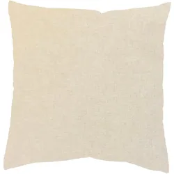 Kissenhülle HOME WOHNIDEEN "LUCIO" Gr. 2, beige (natur), B:50cm L:50cm, Polyester, Polyester, Kissenbezüge