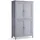 VASAGLE Badezimmerschrank mit 4 Türen 30 x 60 x 110 cm Taubengrau