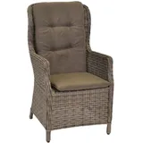 Merxx Riviera Hochlehner 83 x 66 x 110 cm grau