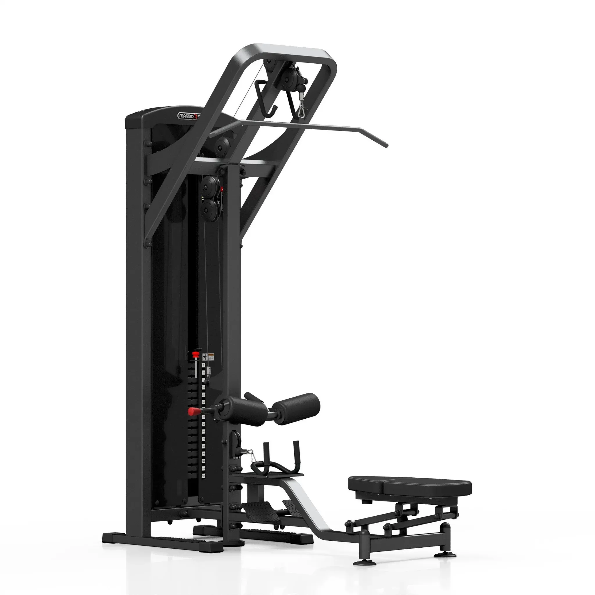 Latzug mit Ruderstation 150kg (schwarz) MP-U211 - Marbo Sport