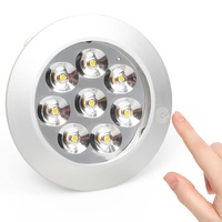 SOAIY LED dimmbar Touch Lampe USB C wiederaufladbare Schrankbeleuchtung Unterbauleuchte Helligkeit einstellbar Magnet Lampe Schrankleuchte für Küche Kleiderschrank Vitrine Schlafzimmer 5000K Kaltweiß