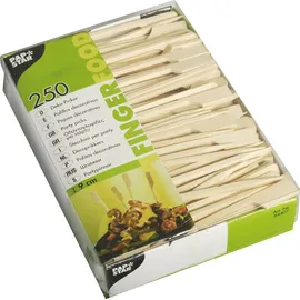 Papstar Spieß Golf 9 cm braun 250 Stück Bambus