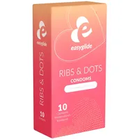 EasyGlide - Ribs and Dots Kondome 10