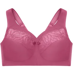 GLAMORISE MagicLift Natürlich formender Stütz-BH - Rot-Violett Unterwäsche   Damen 