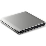 techPulse120 USB 3.0 3D Externer Blu-Ray Brenner Burner M-Disc BDXL Superdrive Blueray Rom Laufwerk BD DVD CD Slim für Computer Notebook Ultrabook Windows MacOS Apple iMac MacBook Pro Air Alu Silber