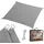 Relaxdays Sonnensegel, 3x3 m, HDPE, atmungsaktiv, Segel Garten & Balkon, Segeltuch Spannseile, quadratisch, dunkelgrau