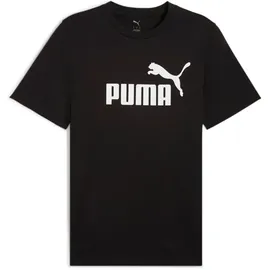 Puma ESS No.1 Logo Tee Schwarz/Rot S