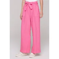Soccx Damen, Leinenhose mit aufgesetzten Taschen vorne
