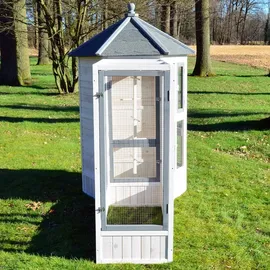 zooprinz Vogelvoliere Luise 180 x 0 x 180 cm Weiß