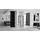 REA Rapid Slide Duschtür 130 x 195 cm schwarz transparent REA-K6403