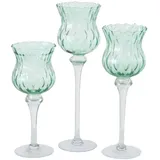 Boltze Windlicht Manou Glas grün
