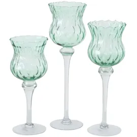 Boltze Windlicht Manou Glas grün