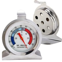 JAWSEU Kühlschrank Thermometer Gefrierschrank Thermometer Groß Zifferblatt Temperatur Thermometer aus Edelstahl, Gefrierschrank und Kühlschranktemperatur-Thermometer