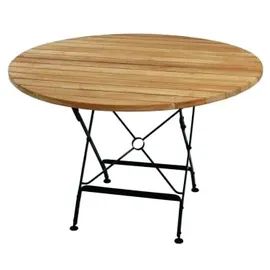 Zebra Technologies Florence Klapptisch Ø 115 x 72 cm natur/schwarz