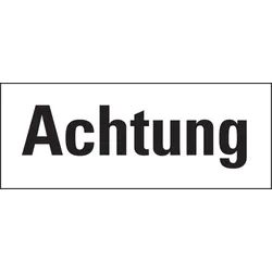 Gefahrstoffetiketten, Signalwort: Achtung, Eitketten einzeln - 50x20 mm Folie selbstklebend