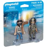 Playset Playmobil 71505 Polizei Dieb 9 Stücke