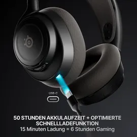 SteelSeries Arctis Nova 7 Wireless Gen 2 - Echtzeit-App-Steuerung - Über 50 Std. Akkulaufzeit - 2,4 GHz/Bluetooth parallel möglich -PC, PS5, PS4, Switch 1/2, Mobilgeräte