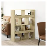 vidaXL Raumteiler Sonoma-Eiche 100x33x125,5 cm Holzwerkstoff