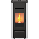 KALOR Pelletkamin | Ermetica 98 Cast Iron 10C | 9,3 kW | Weiß