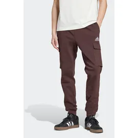 adidas Essentials Fleece regular tapered Joggers Shadow Brown S