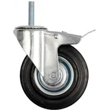 Yato VOREL-Lenkrolle schwarzer Gummibremsstift 160mm