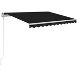 vidaXL Gelenkarmmarkise 300 x 250 cm schwarz