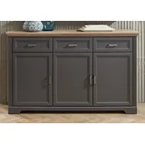 Innostyle Sideboard Varese , grau , Maße cm, 3 Holztüren, 3 Schubkästen