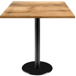 Restootab Tisch Rome 70x70cm - Modell Heller Tanin
