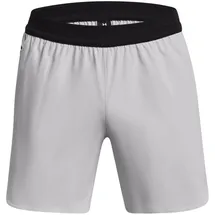 Under Armour Peak Woven Shorts Herren Laufshorts (Hellgrau XL