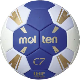 Molten Handball Wettspielball blau/weiß/gold Gr. 0
