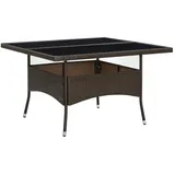 vidaXL Gartentisch 120 x 120 x 75 cm Braun